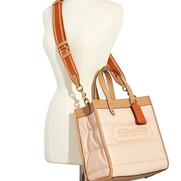 COACH Field Colorblock Quilted Leather Tote - Picture 4 of 12